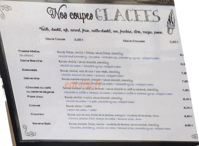 La Creperie — carte page 2