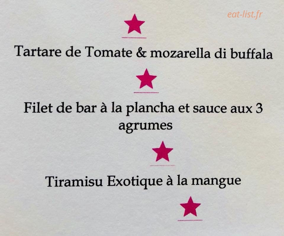 Le bistrot du port — carte page 1