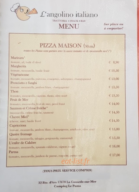 Langolino italiano — carte page 1