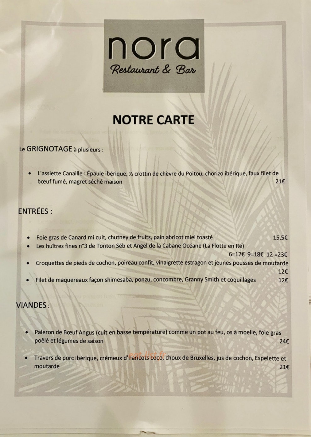 Nora — carte page 1