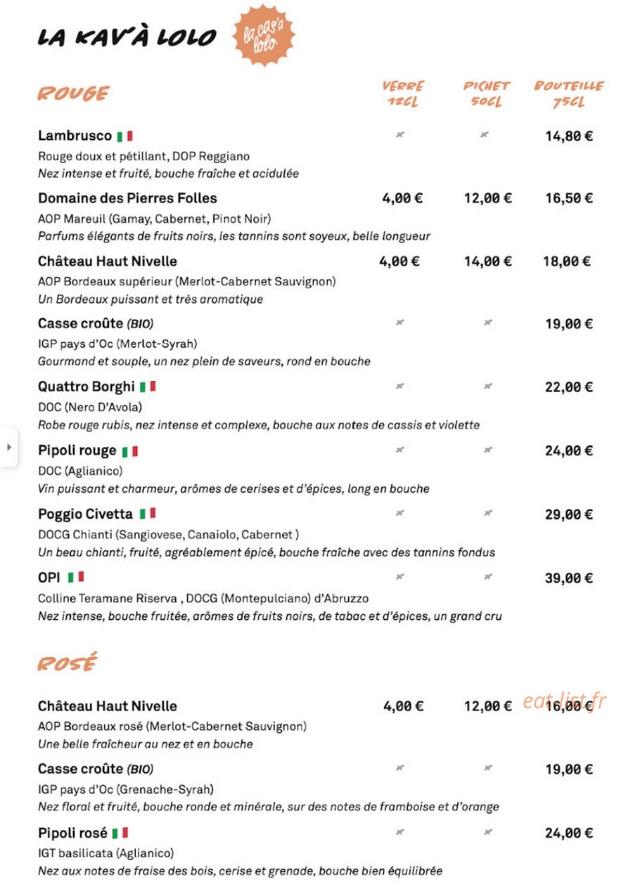 La Casa Lolo — carte page 7