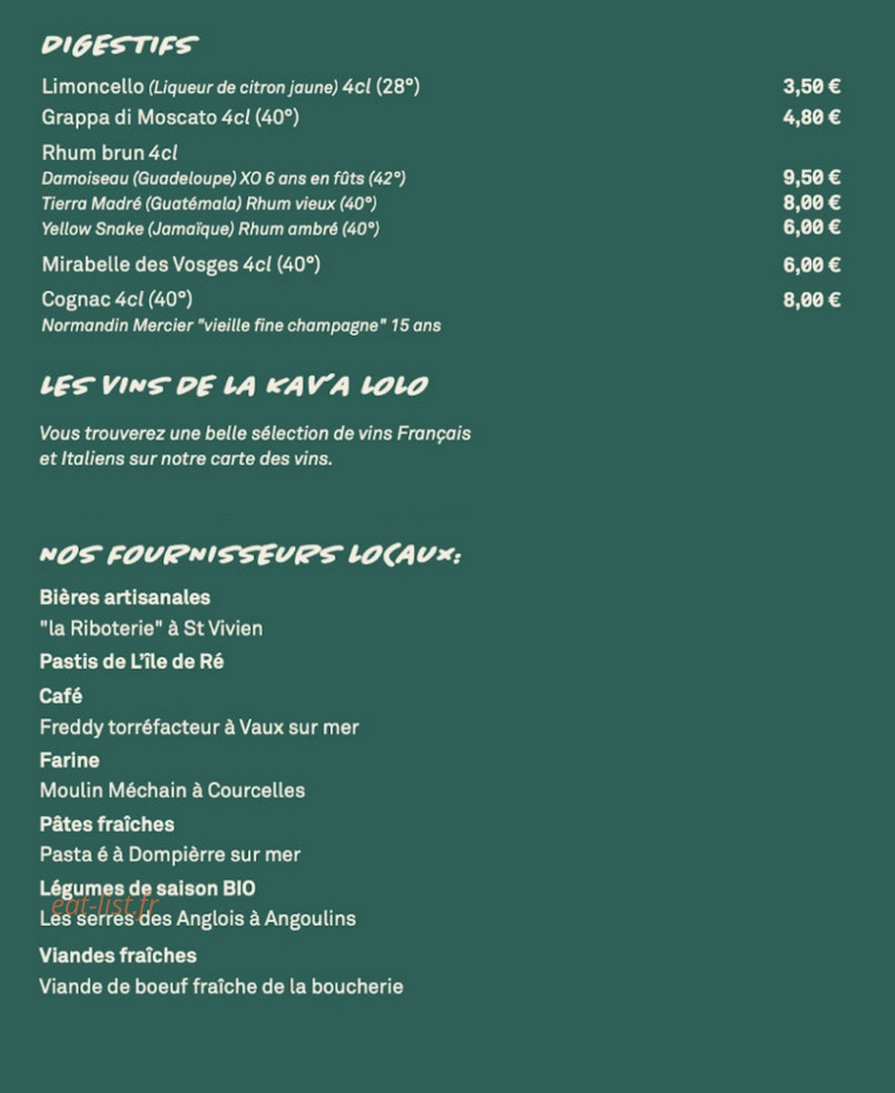 La Casa Lolo — carte page 6
