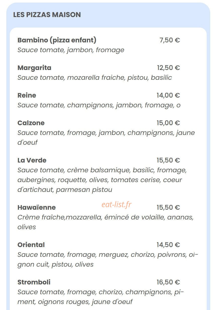 Le Bistrot de Côté Océan — carte page 4