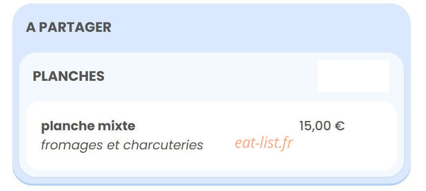 Le Bistrot de Côté Océan — carte page 6