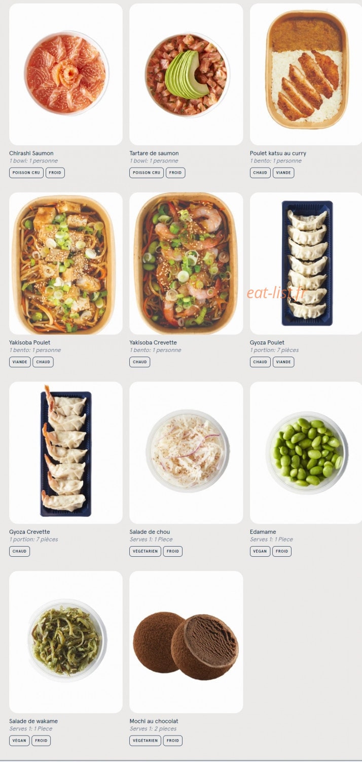 Sushi Daily — carte page 4