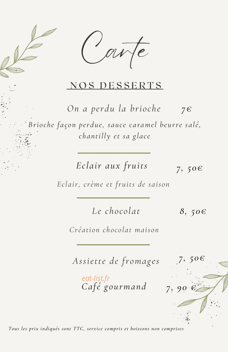 Chez les Copains — carte page 4