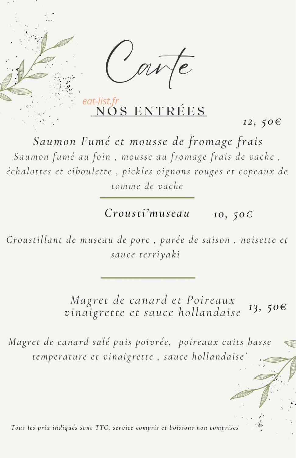Chez les Copains — carte page 2
