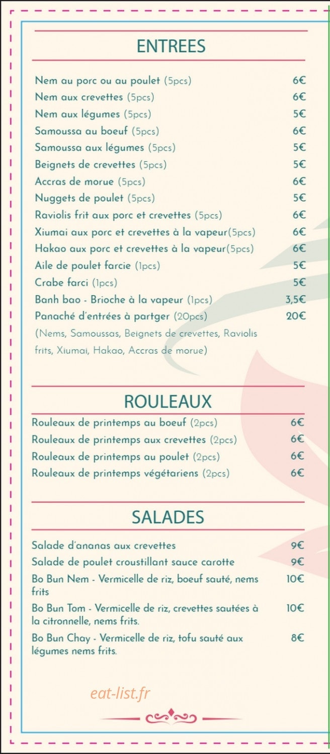 L'Atelier de Mi — carte page 2