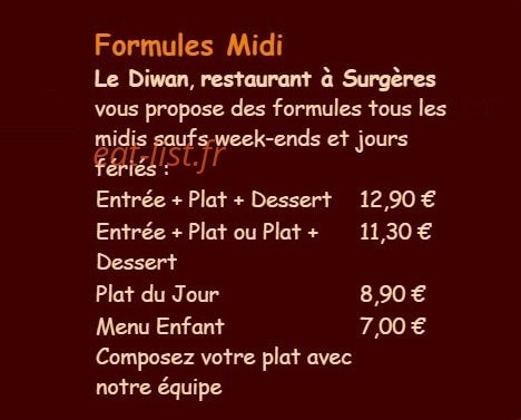 Le Diwan — carte page 9