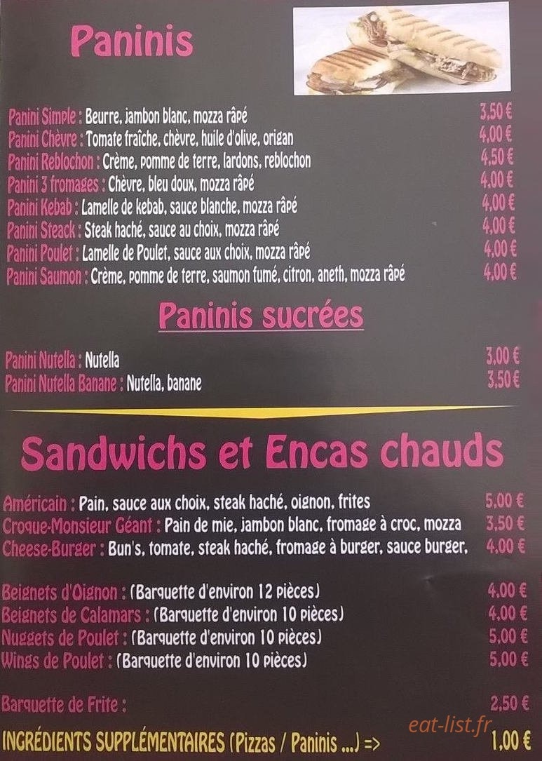 La Quatre Saison — carte page 3