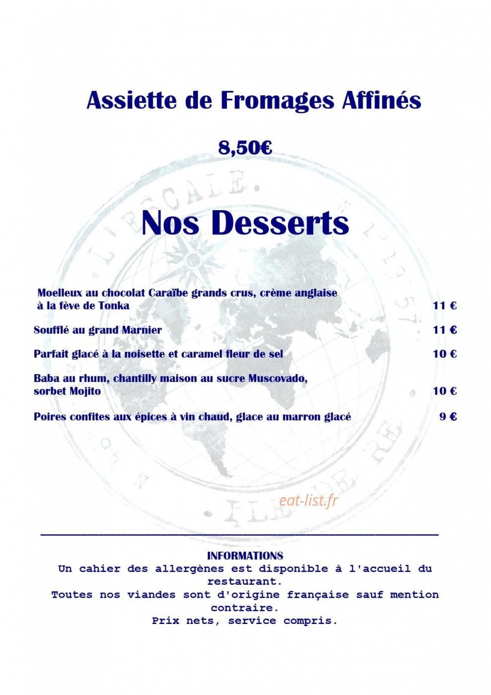 L'Escale — carte page 4