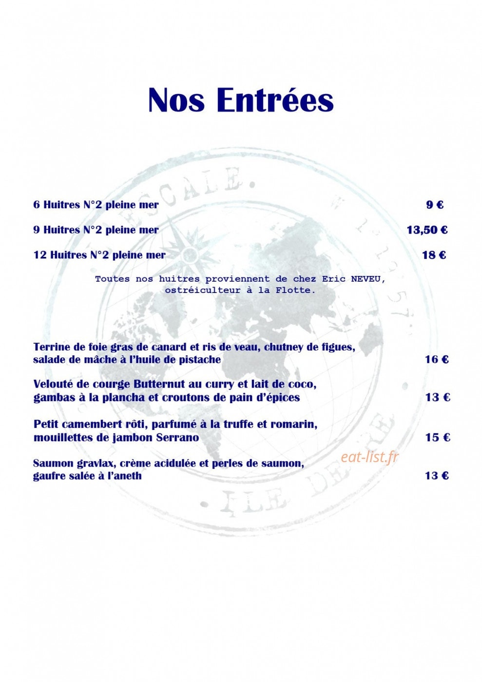 L'Escale — carte page 2