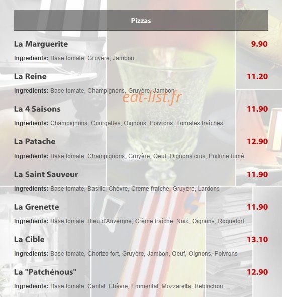 Restaurant Les Tilleuls — carte page 4