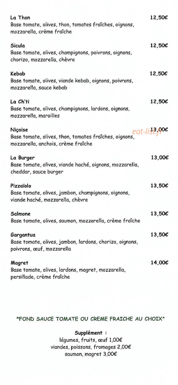 Pizz'a Dom — carte page 3
