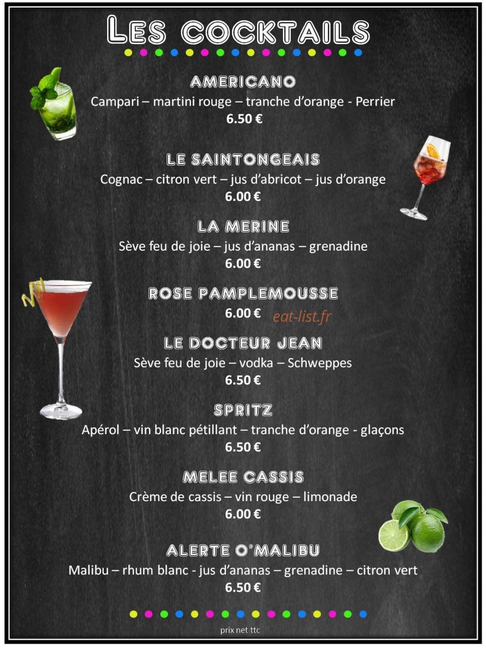 Restaurant Les Bujoliers — carte page 3