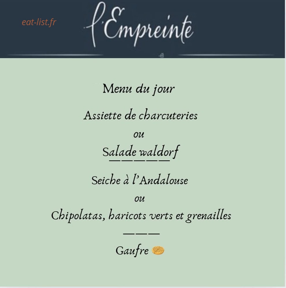 L’Empreinte — carte page 1
