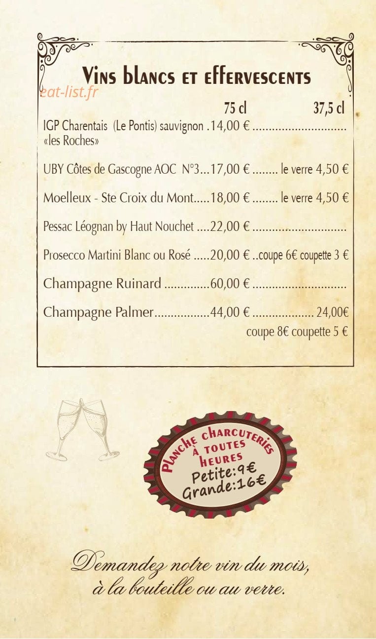 Le Café du Donjon — carte page 11
