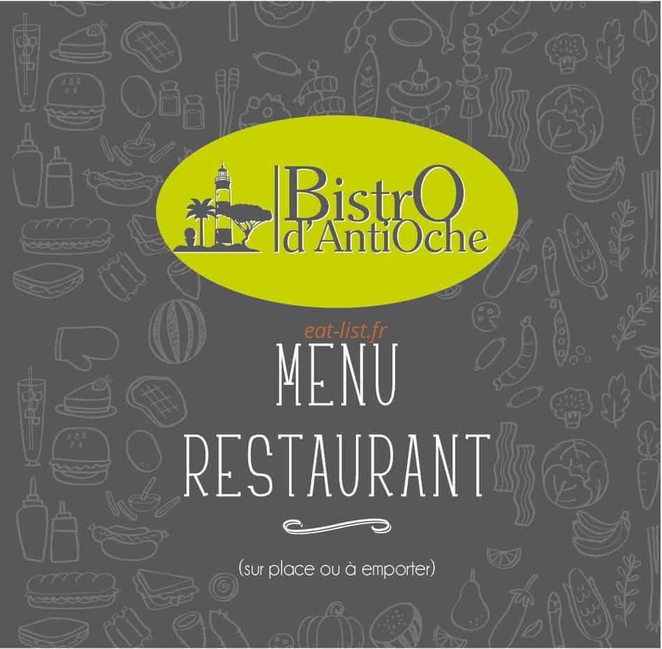 BistrO d'AntiOche — carte page 1