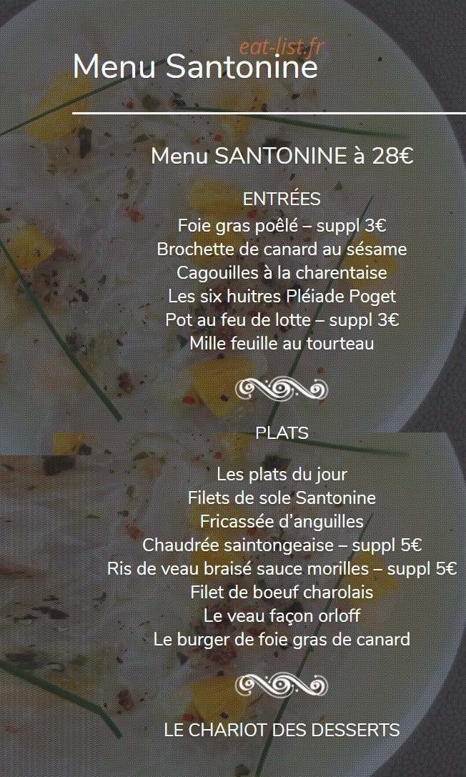 La Santonine — carte page 1