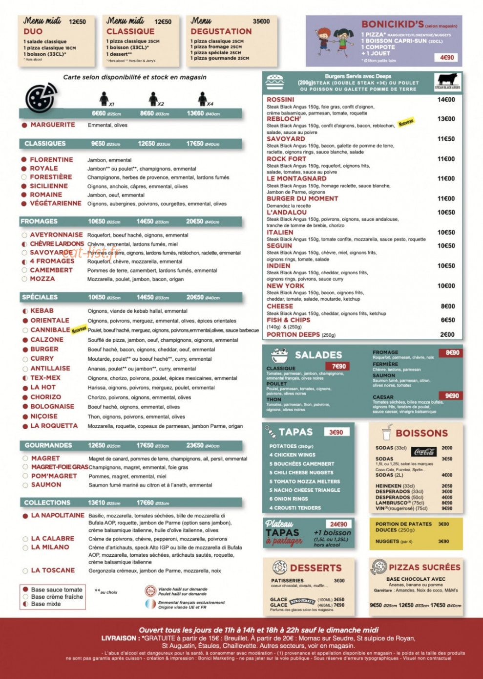 Pizza bonici — carte page 1