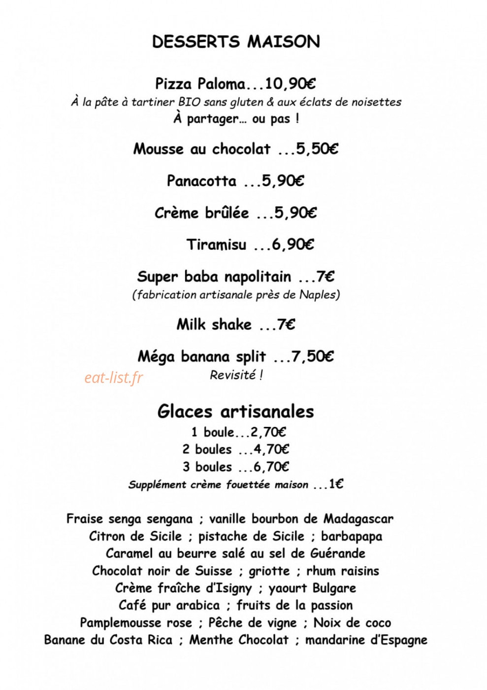 450° pizzeria — carte page 4
