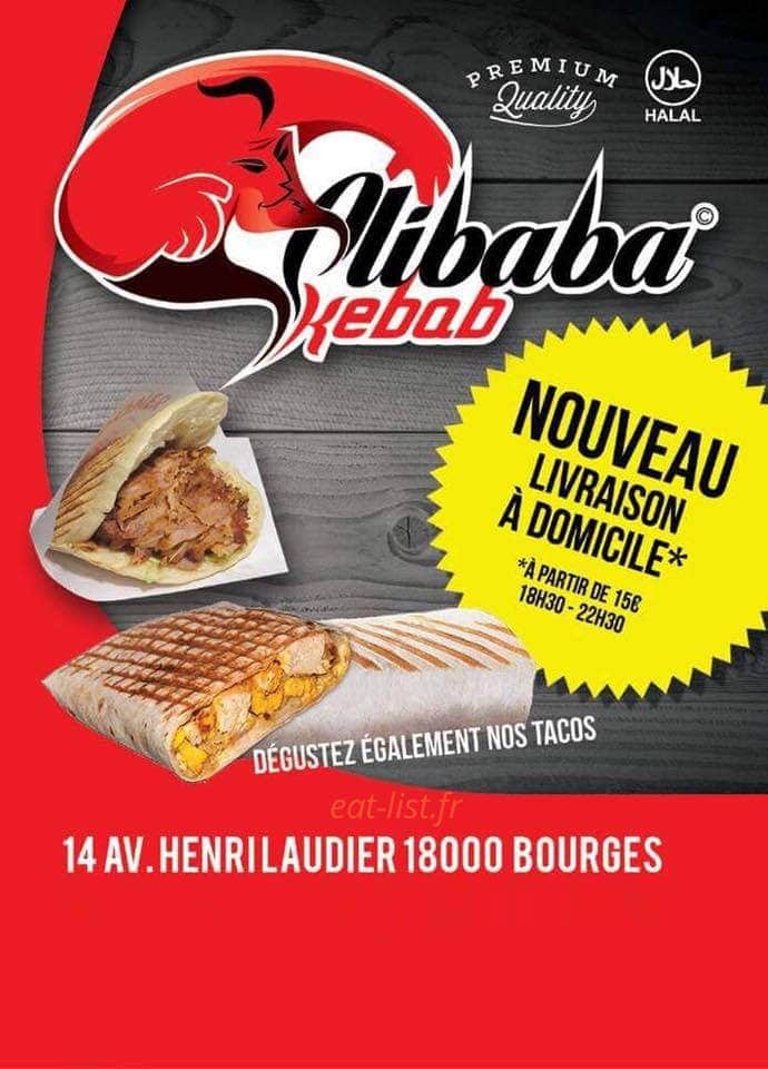 Alibaba Kebab — carte page 1
