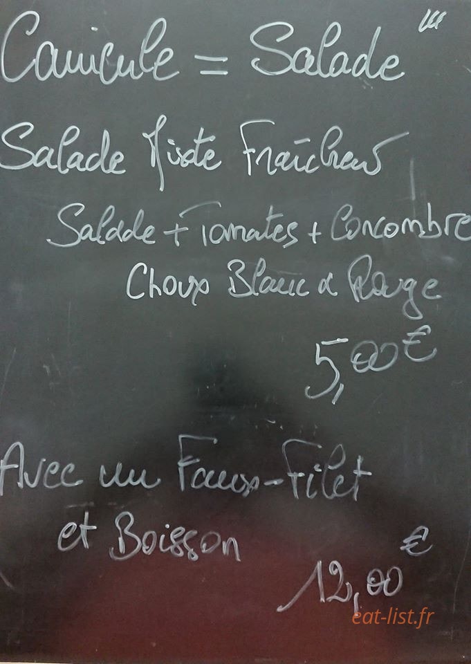 Au Faux-Filet — carte page 1