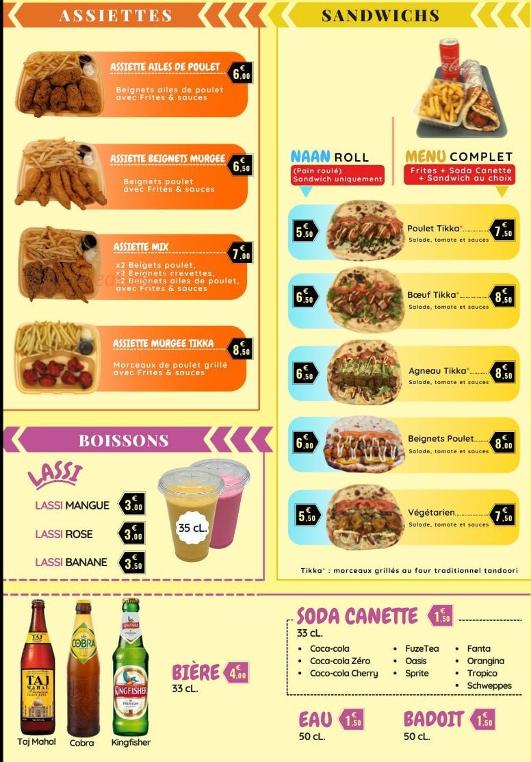 Bollywood Kitchen — carte page 3