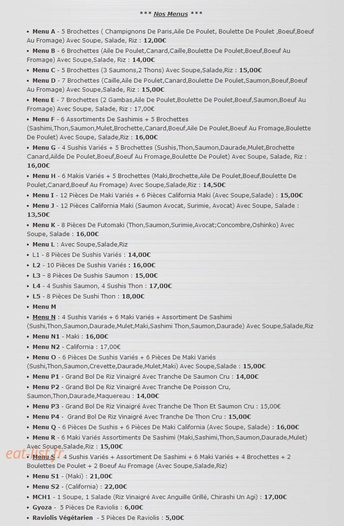Cosy delice — carte page 2