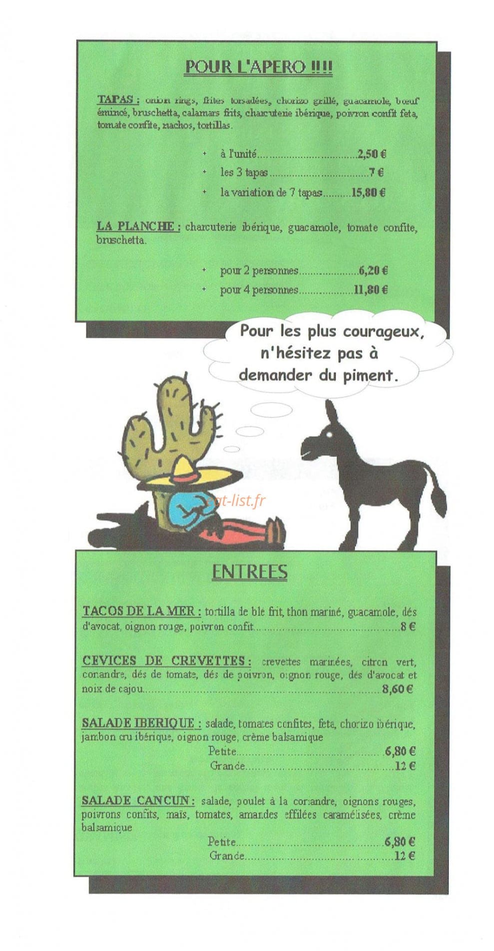 El gringo latino — carte page 2