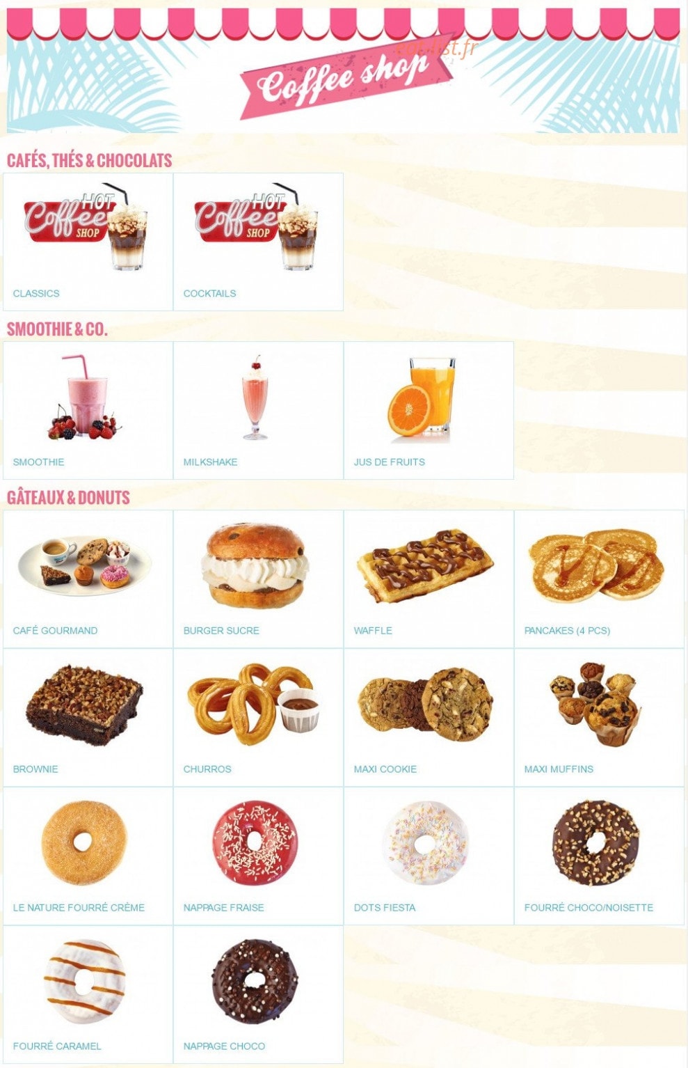 Holly's diner — carte page 6