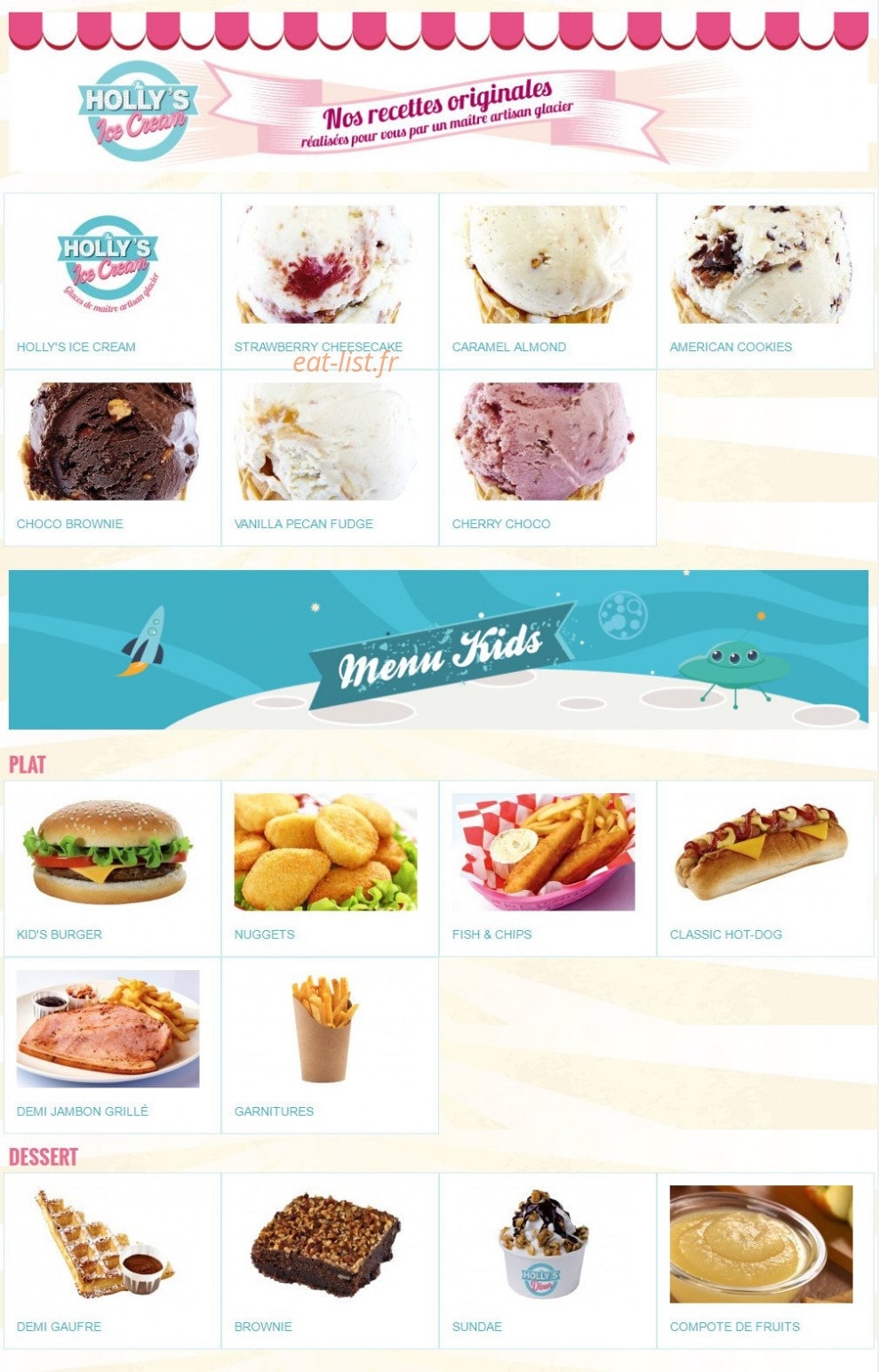 Holly's diner — carte page 5