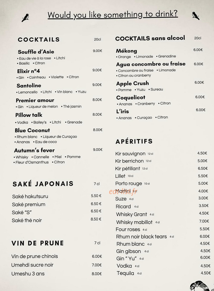 L'hirondelle — carte page 3