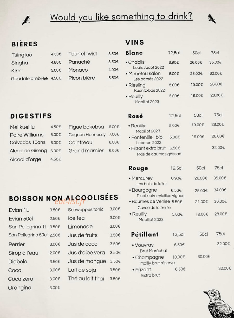 L'hirondelle — carte page 2