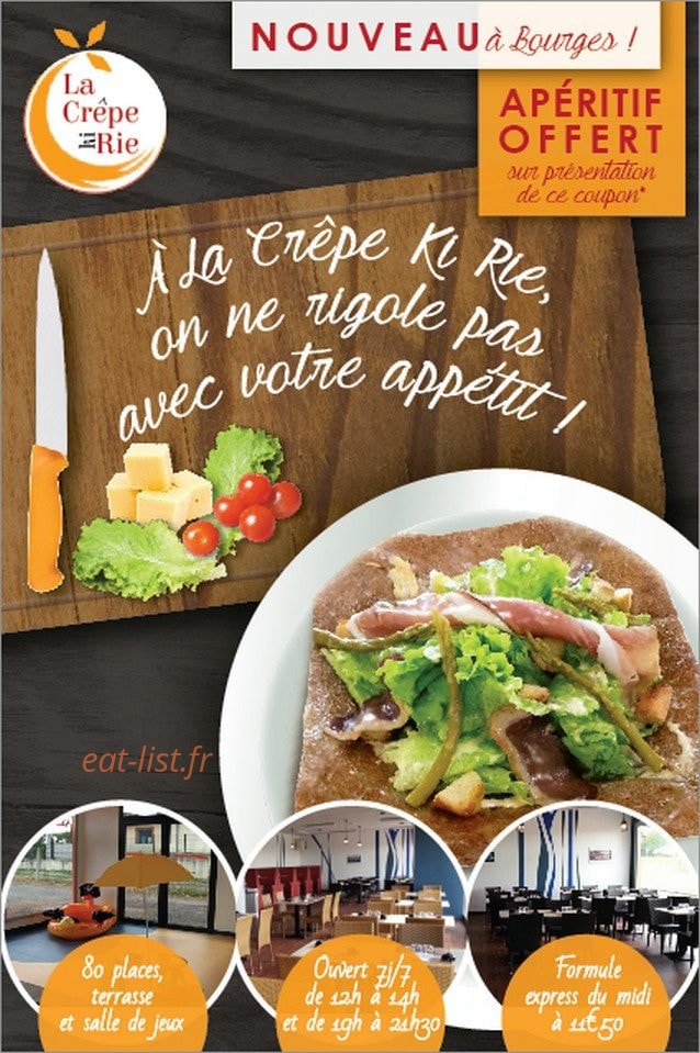 La Crêpe ki Rie — carte page 1