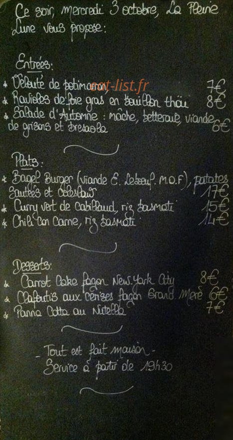 La Pleine Lune — carte page 2