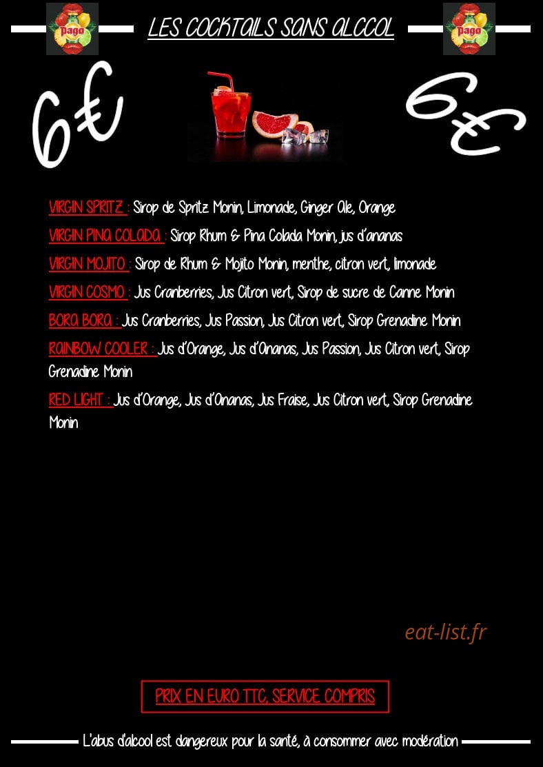 Le Carpe Diem — carte page 12