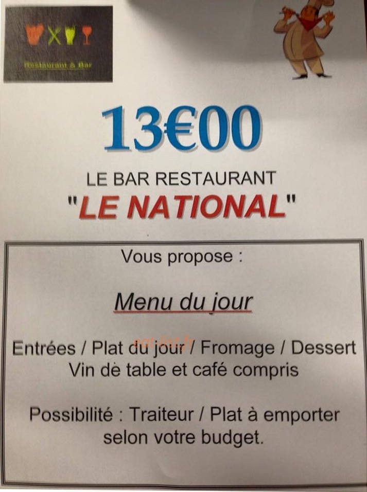 Le national — carte page 1
