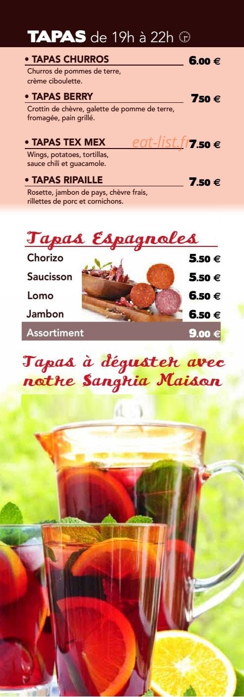 Made In Café — carte page 15