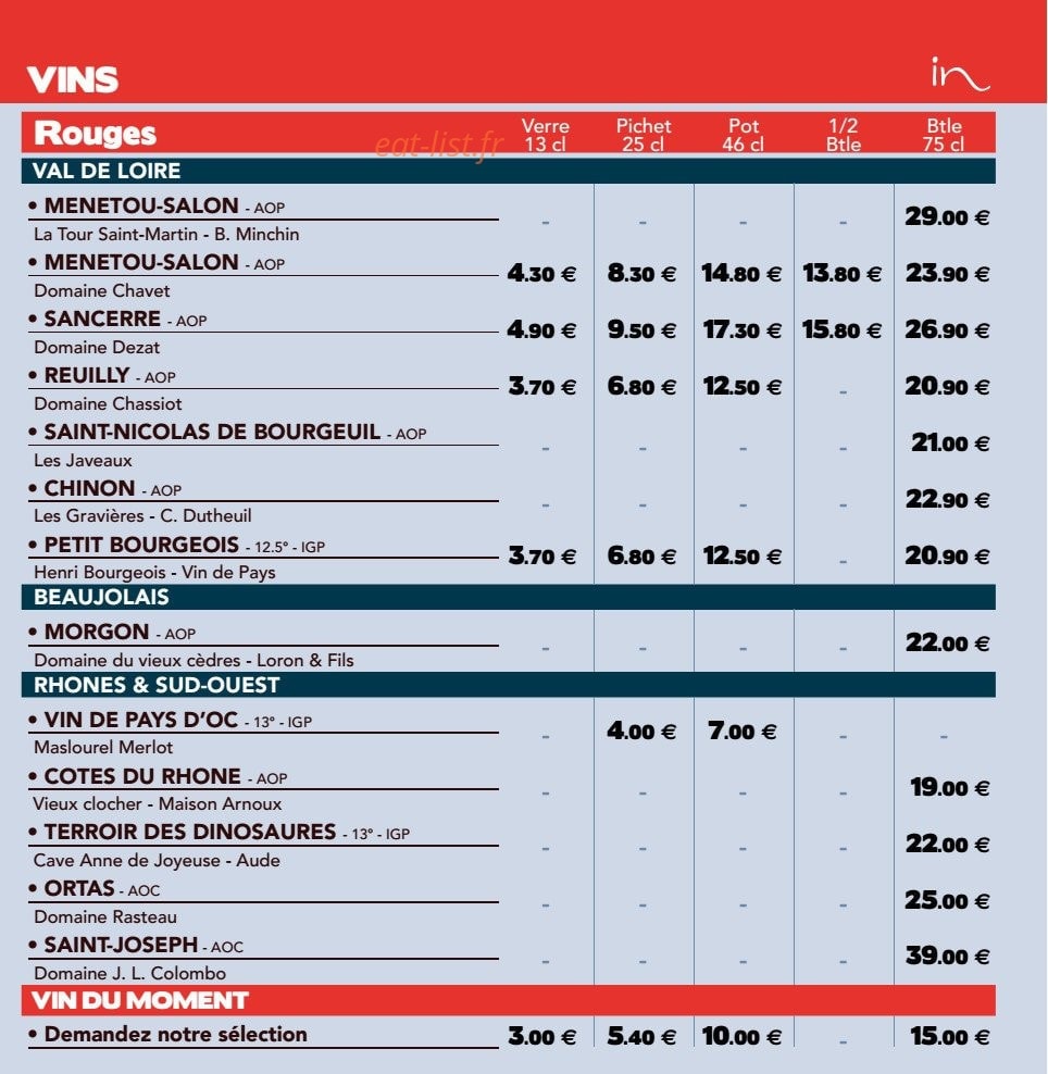 Made In Café — carte page 9