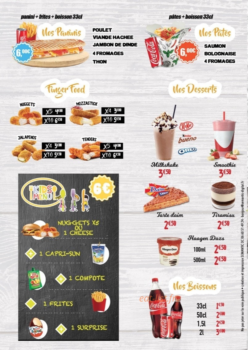 My Pizza — carte page 3