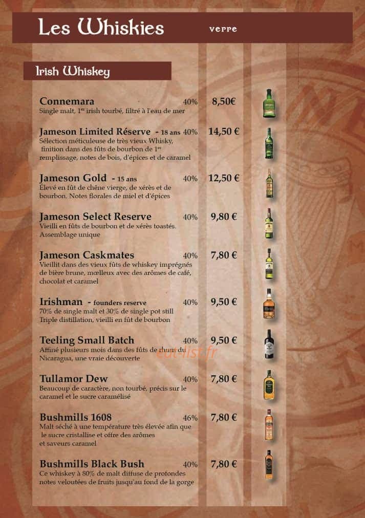 o' brian's — carte page 4