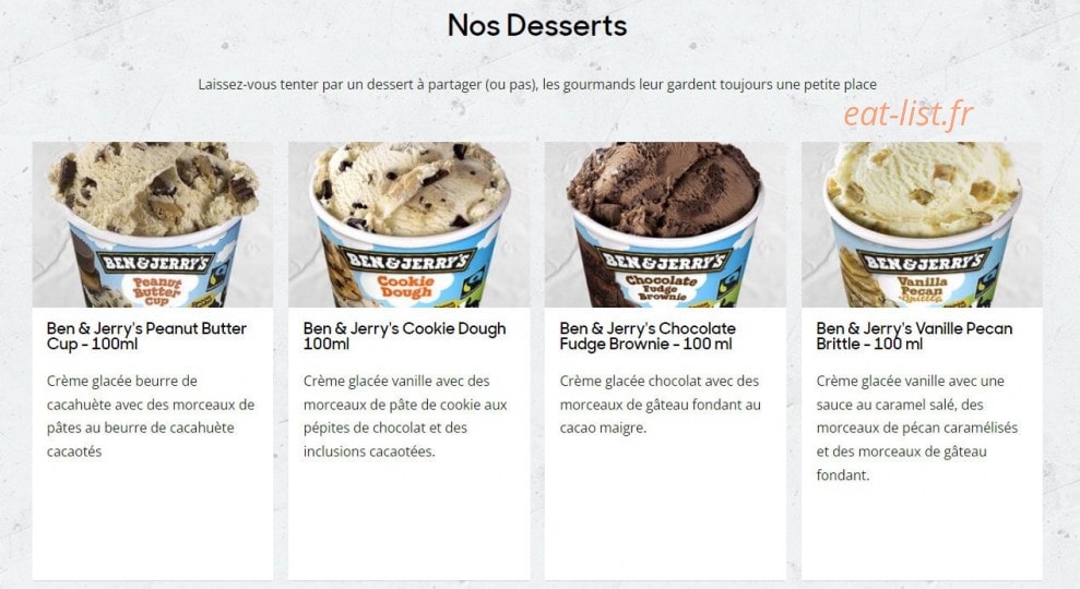Pizza Hut — carte page 6