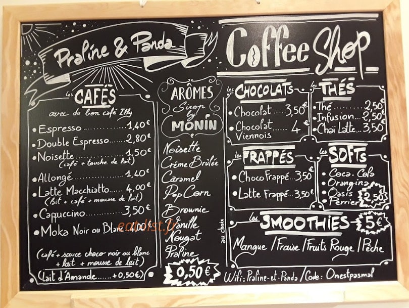 Praline et Panda — carte page 2