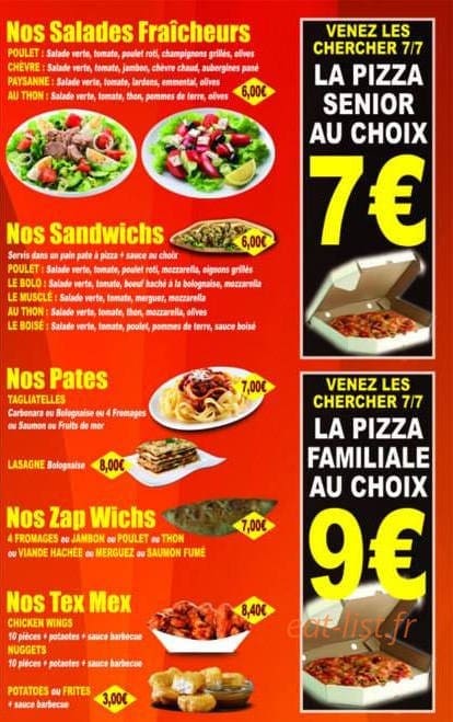 Presto Pizza — carte page 4