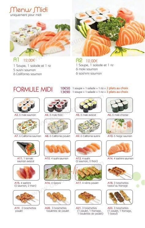 Sushi One à Bourges - menu et photos