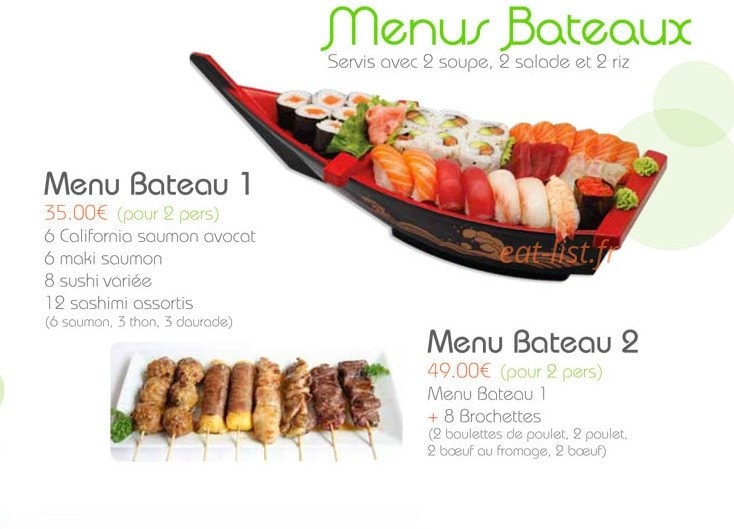 Sushi One — carte page 19