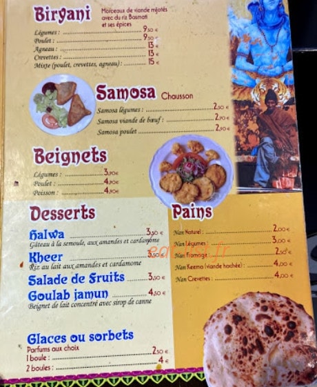Tandoori Express — carte page 2