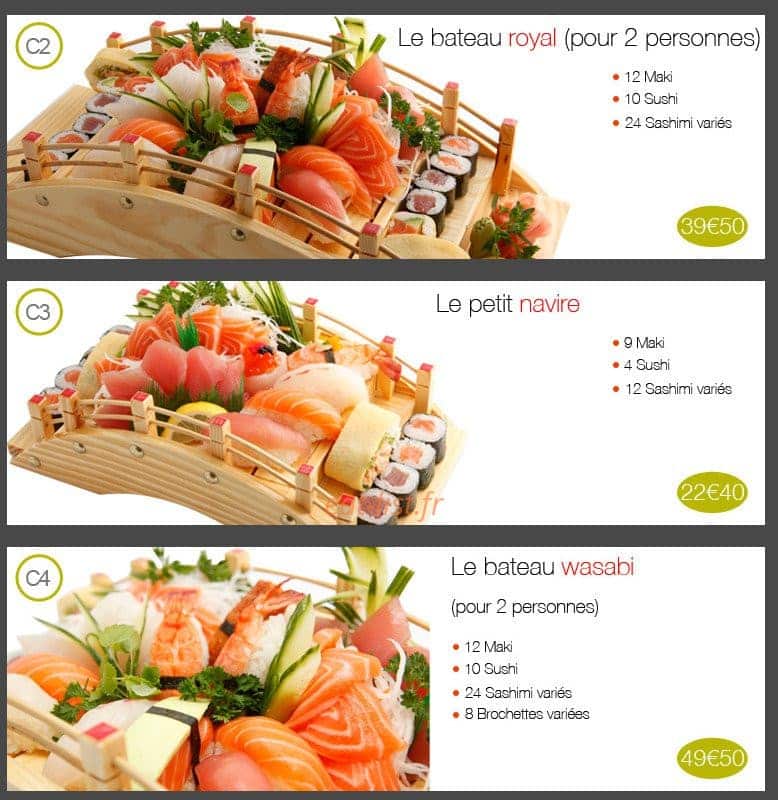 Wasabï — carte page 8