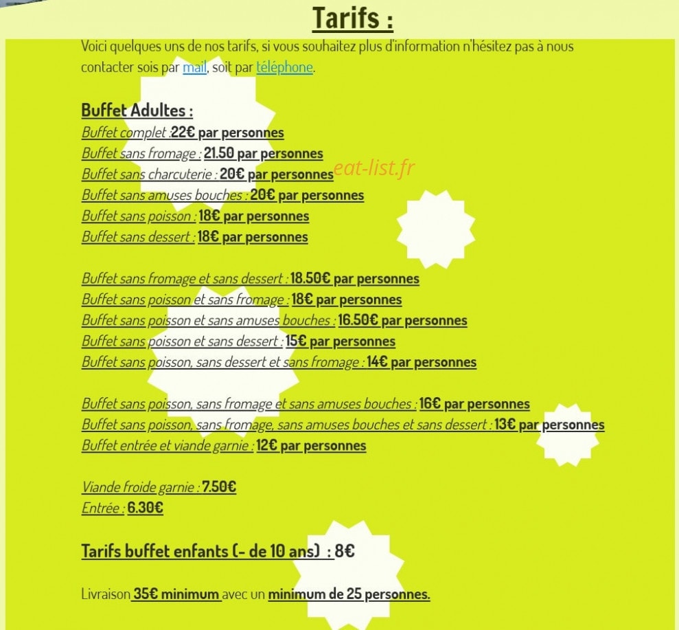 Auberge de la Coquelle — carte page 2